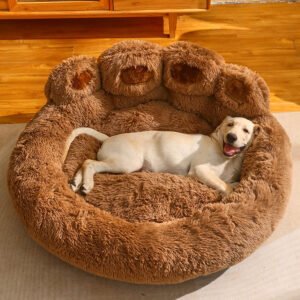 Fluffy Dog Bed Winter Warm Large Pet Products Small Sofa Baskets Pets Kennel Mat Puppy Cats Supplies Basket Blanket Accessories Pets Supplies
